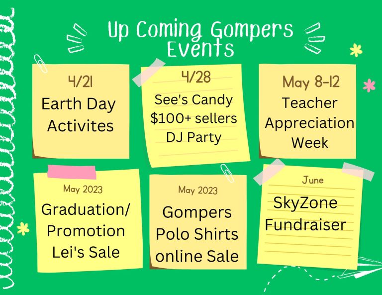 Calendar – Welcome to Gompers PTA